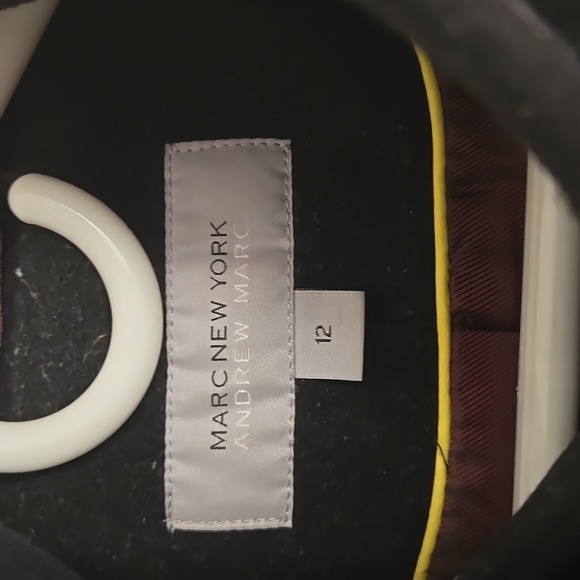 Marc New York Ladies' Long Wool Jacket-Black - Picture 2 of 11